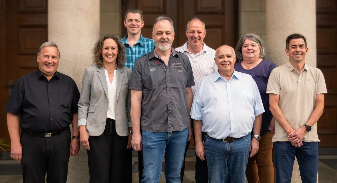 Gruppenfoto des Kirchgemeinderats der Kirchgemeinde Siebnen