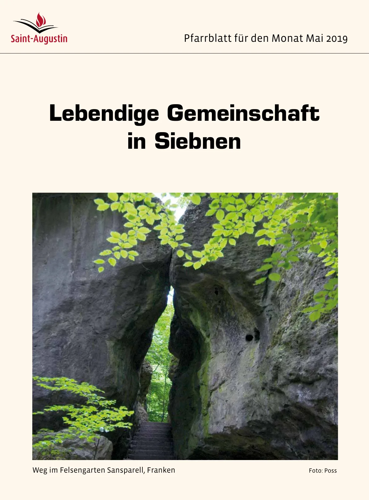 Titelblatt Pfarrblatt für den Monat Mai 2019