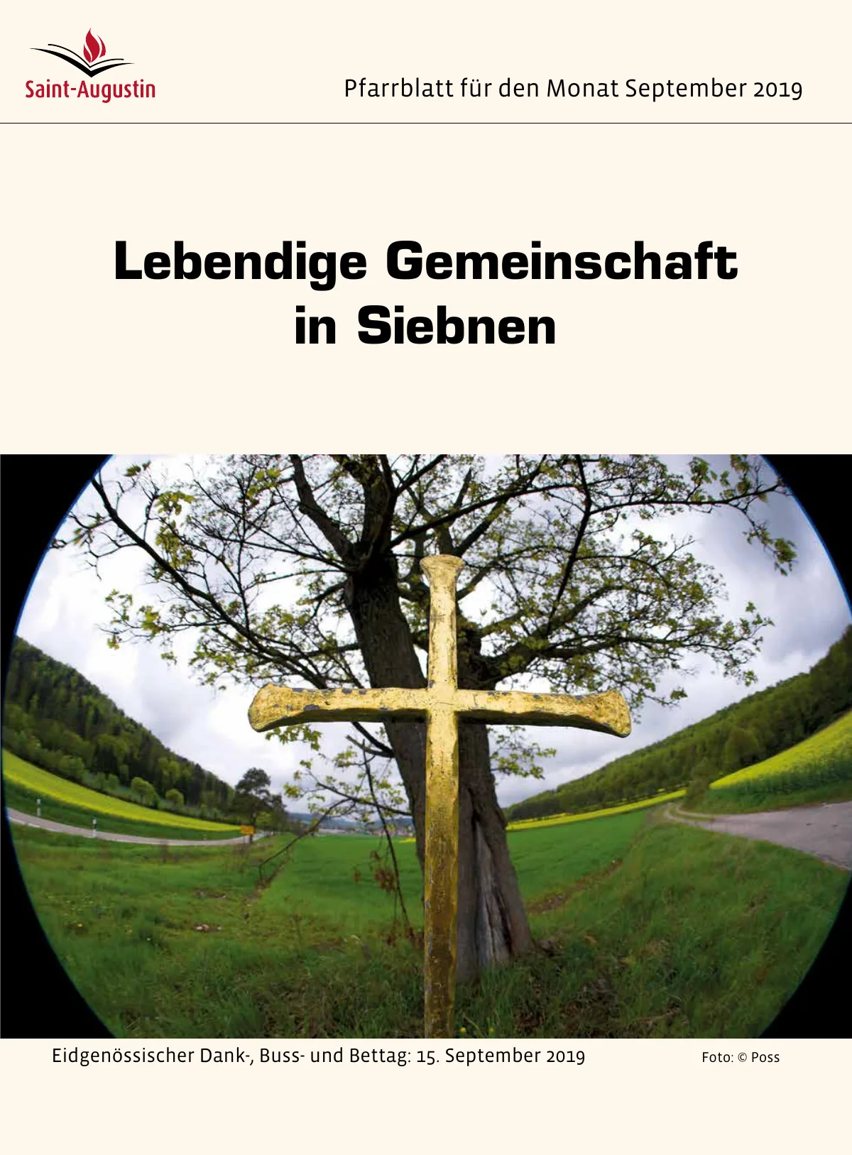 Titelblatt Pfarrblatt für den Monat September 2019