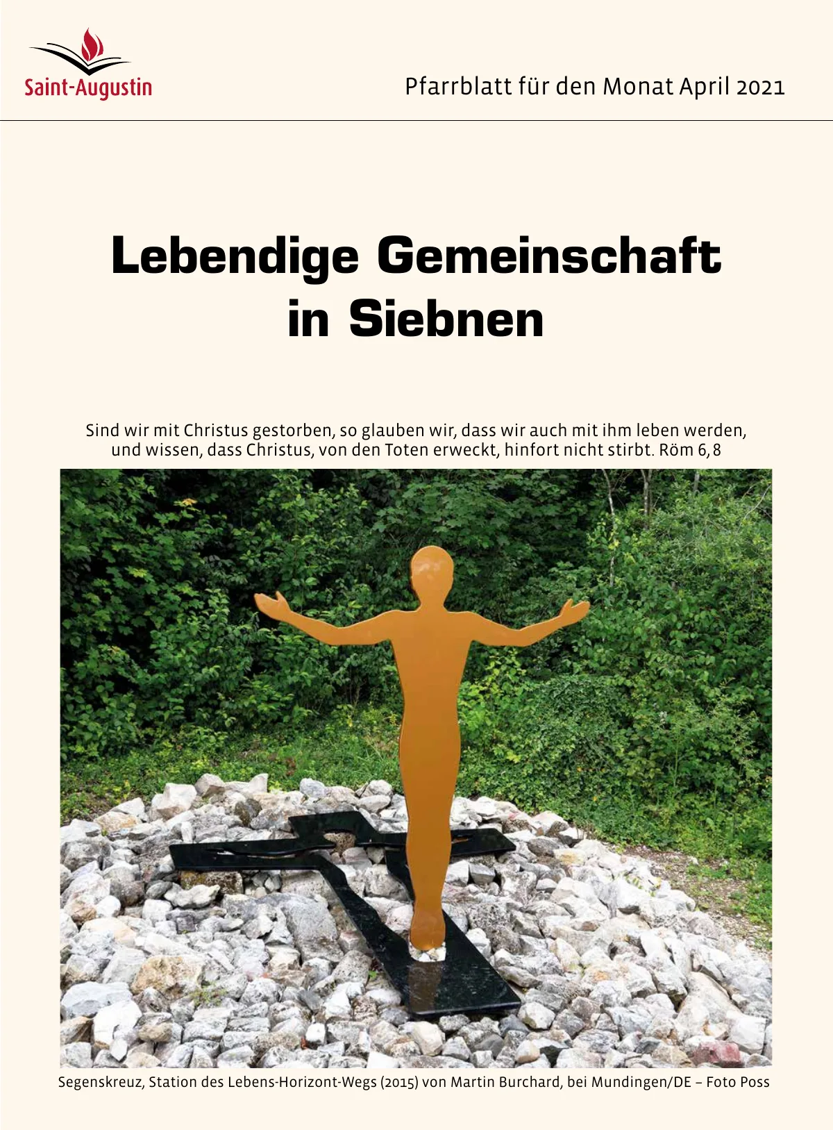 Titelblatt Pfarrblatt für den Monat April 2021