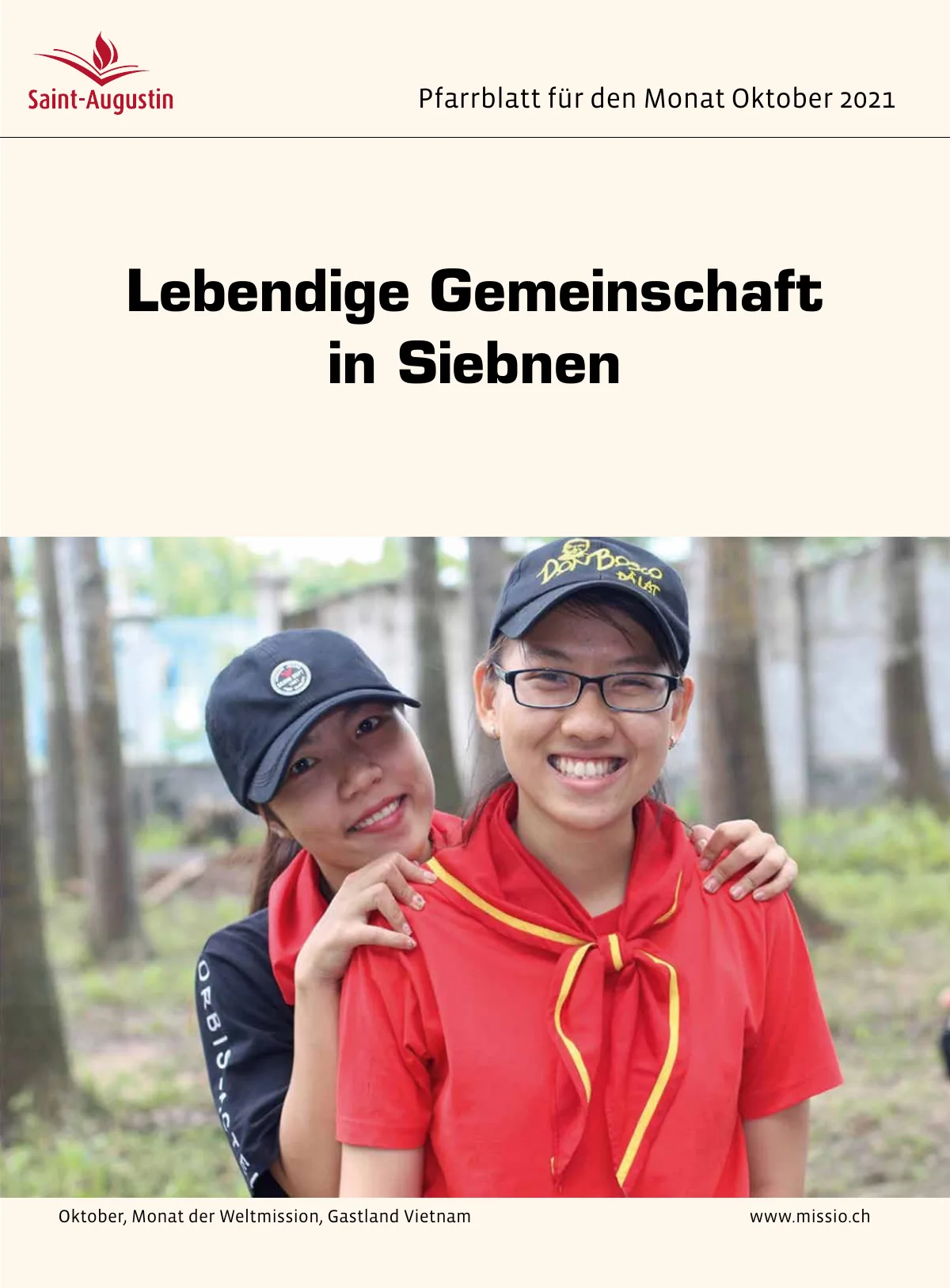 Titelblatt Pfarrblatt für den Monat Oktober 2021