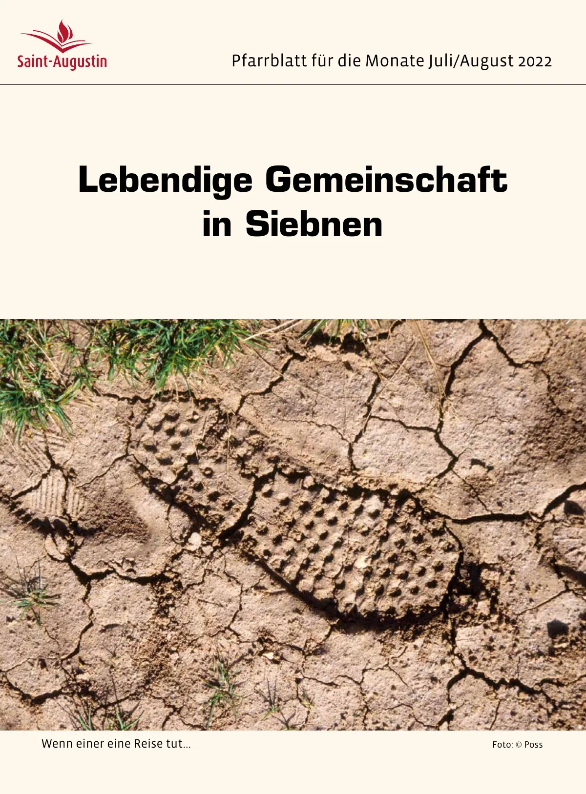 Titelblatt Pfarrblatt für die Monate Juli/August 2022