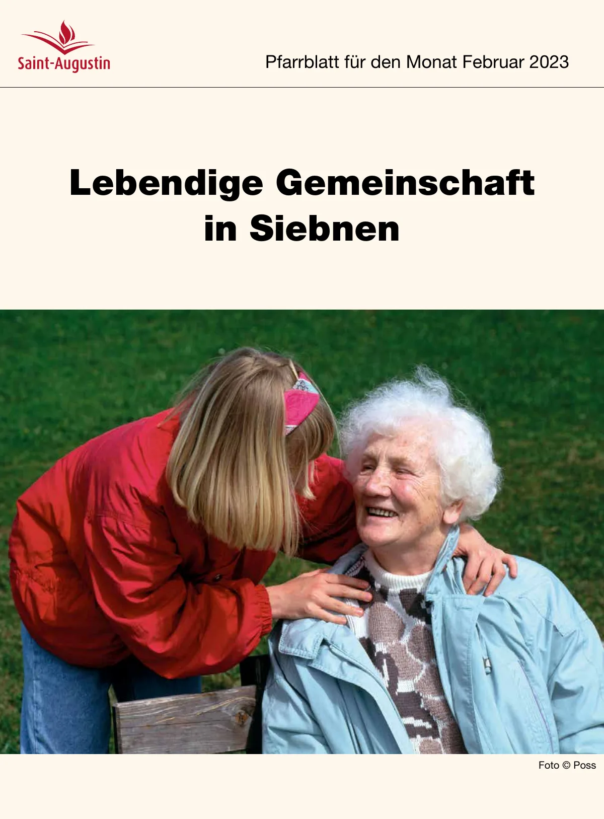Titelblatt Pfarrblatt für den Monat Februar 2023