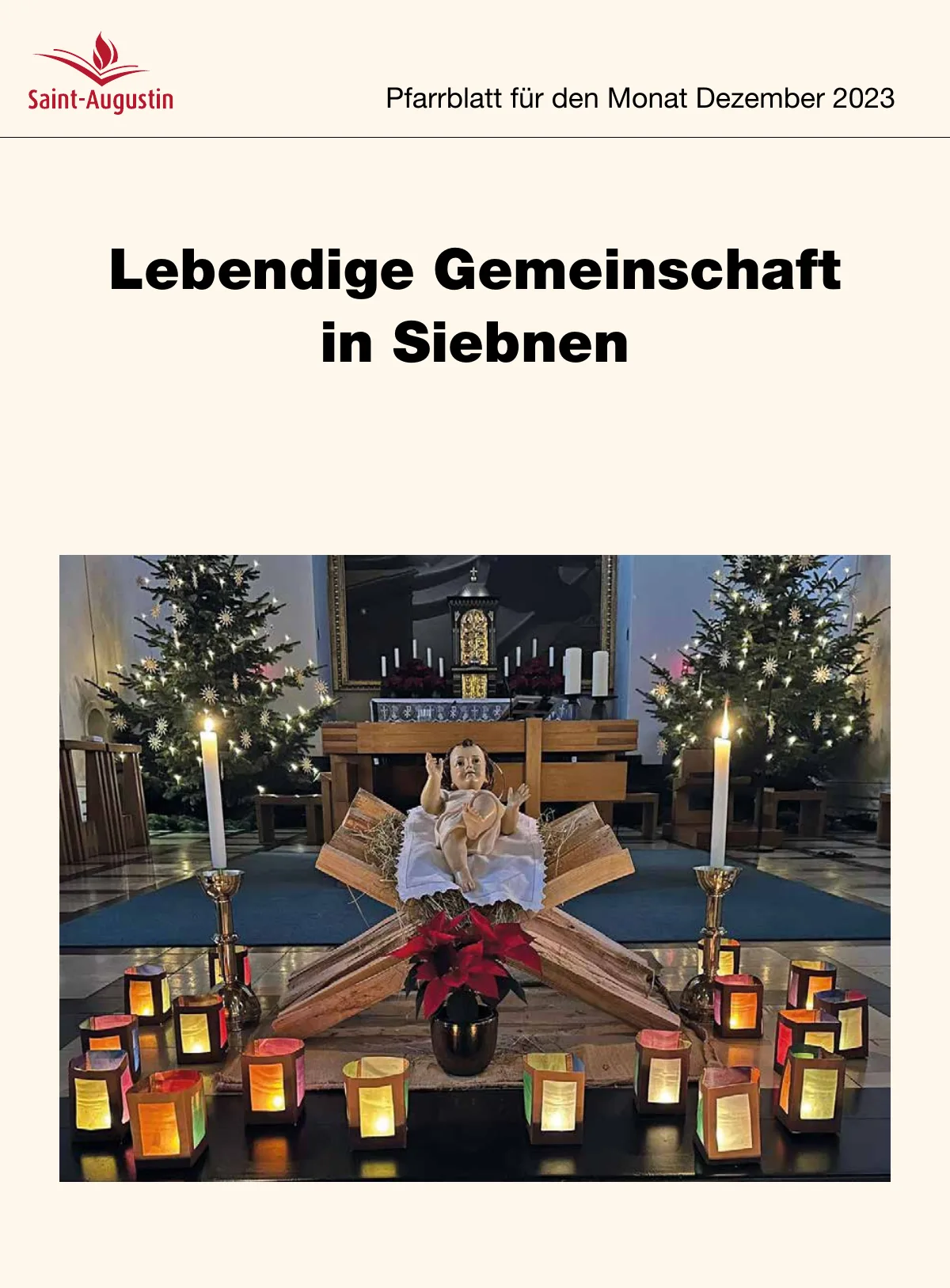 Titelblatt Pfarrblatt für den Monat Dezember 2023