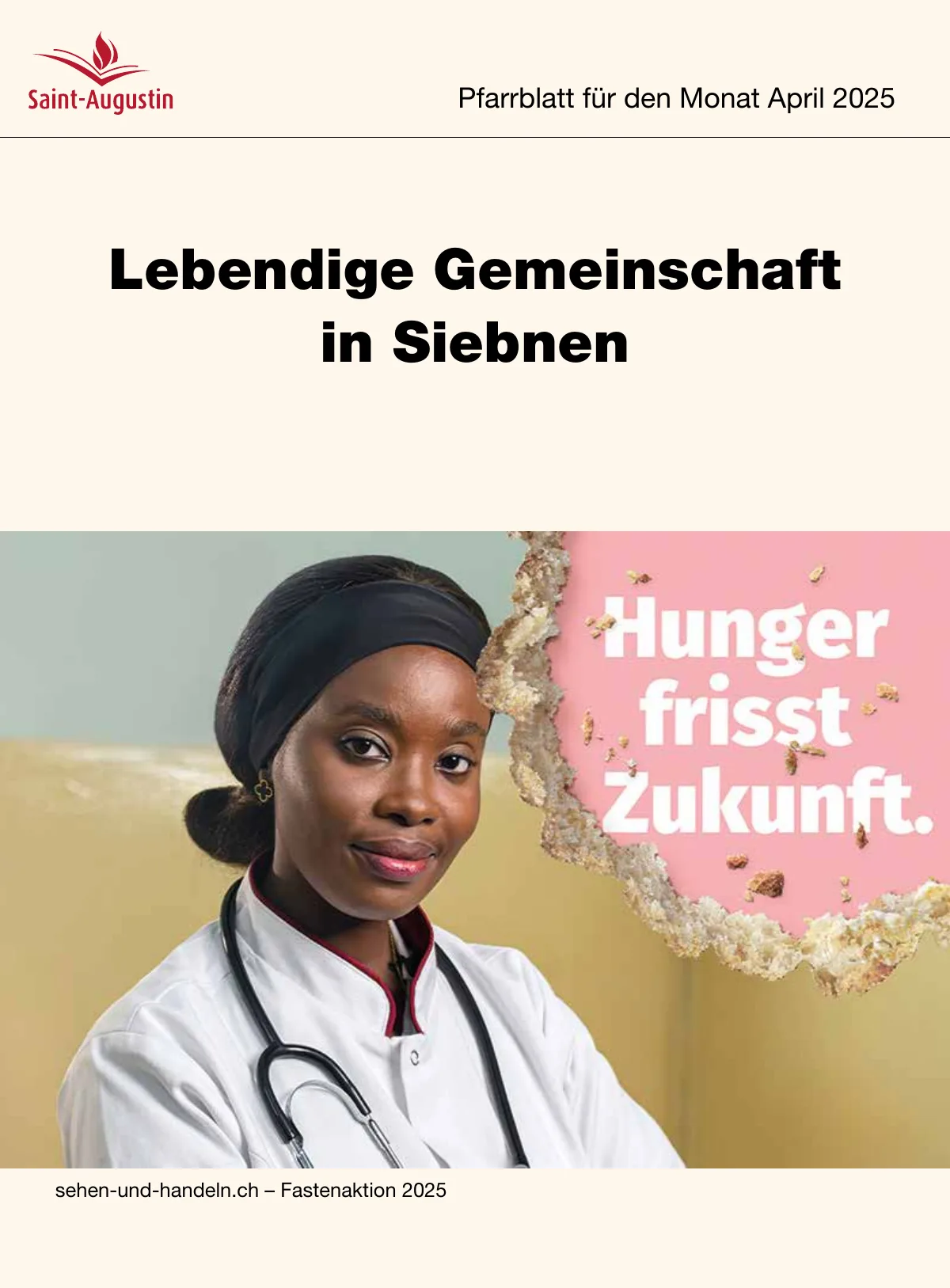 Titelblatt Pfarrblatt für den Monat April 2025